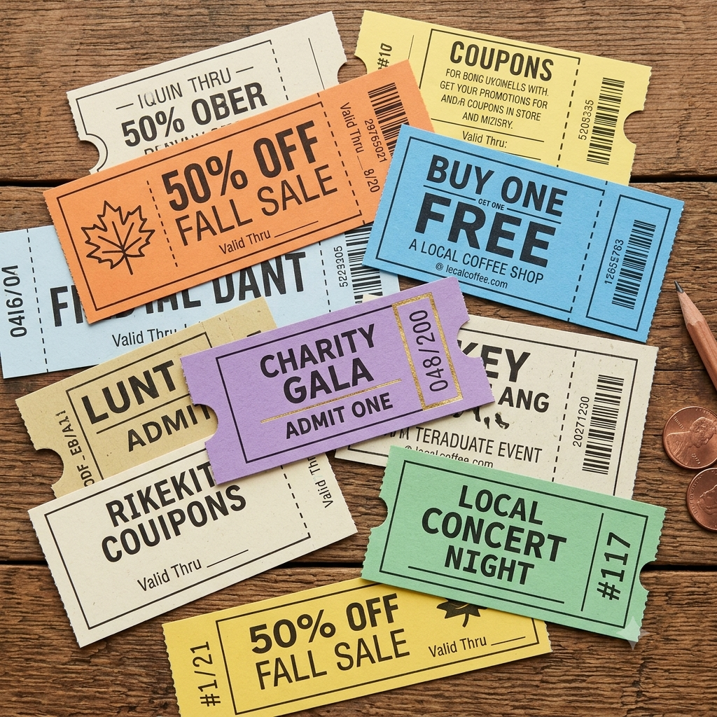 Coupons printing sample